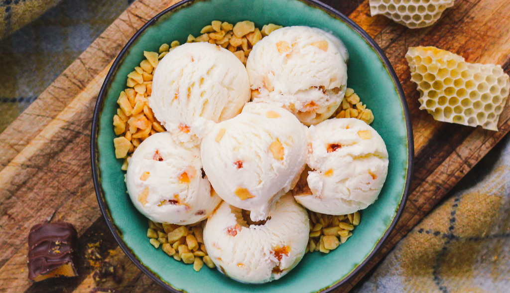 Honeycomb ice cream