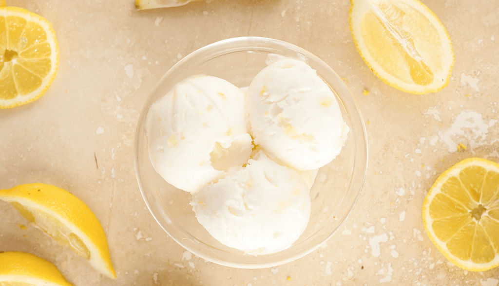 Lemon Sorbet ice cream