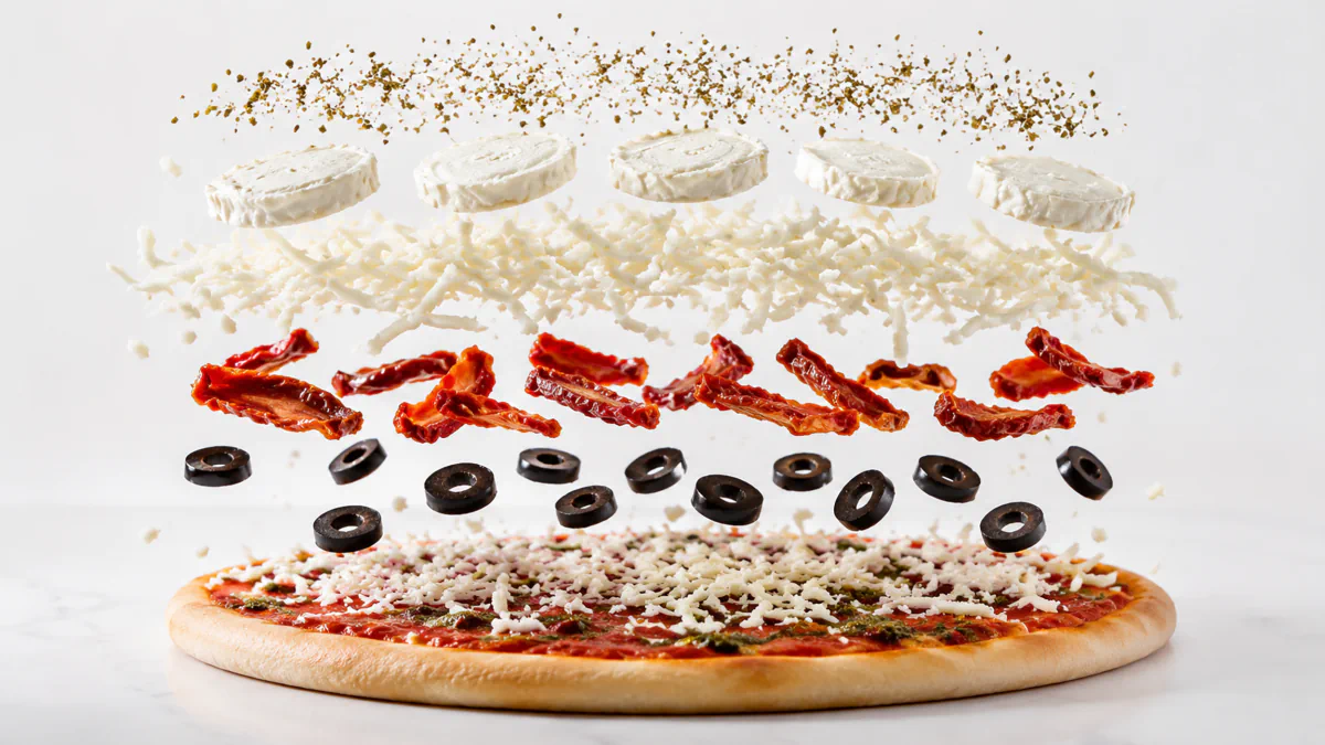Capre Verde pizza